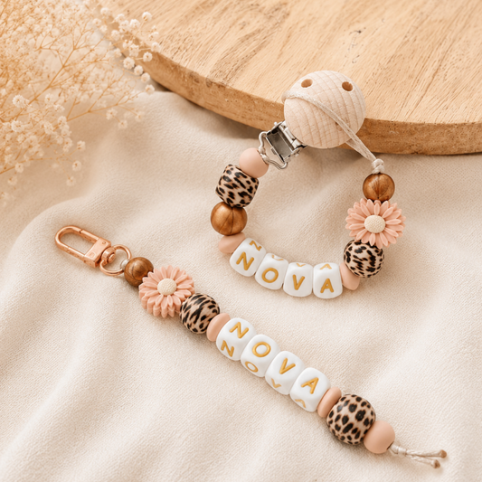 Cadeauset Speenkoord & Tassenhanger Nova