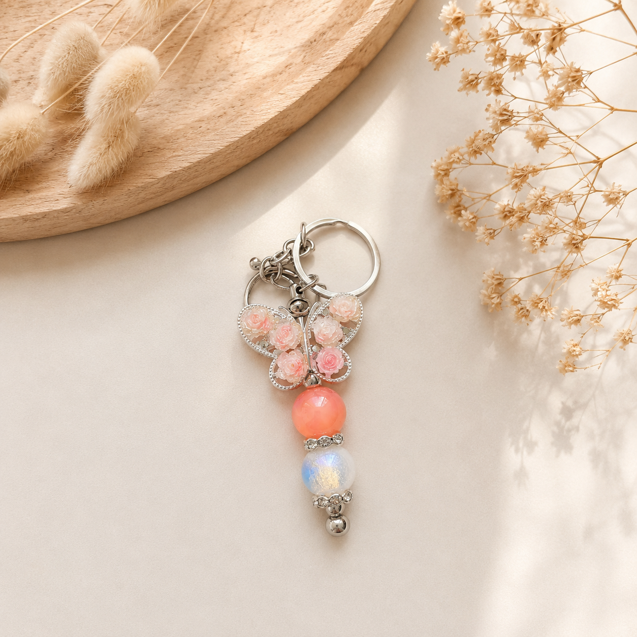 Luxe sleutelhanger ‘Butterfly Sparkle’