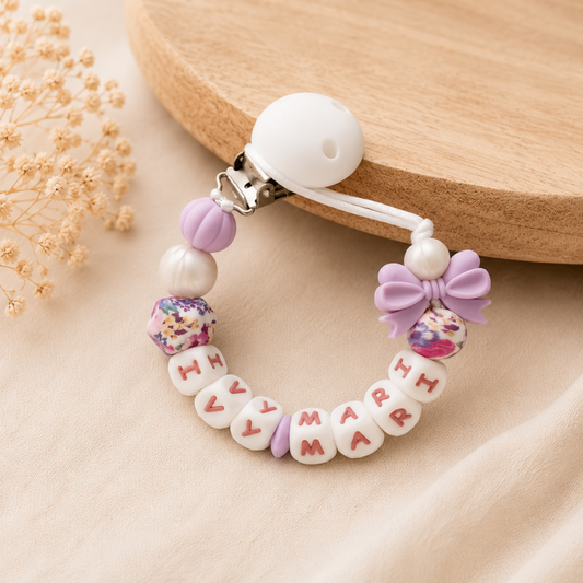 Speenkoord met naam ‘Lavender Splash’