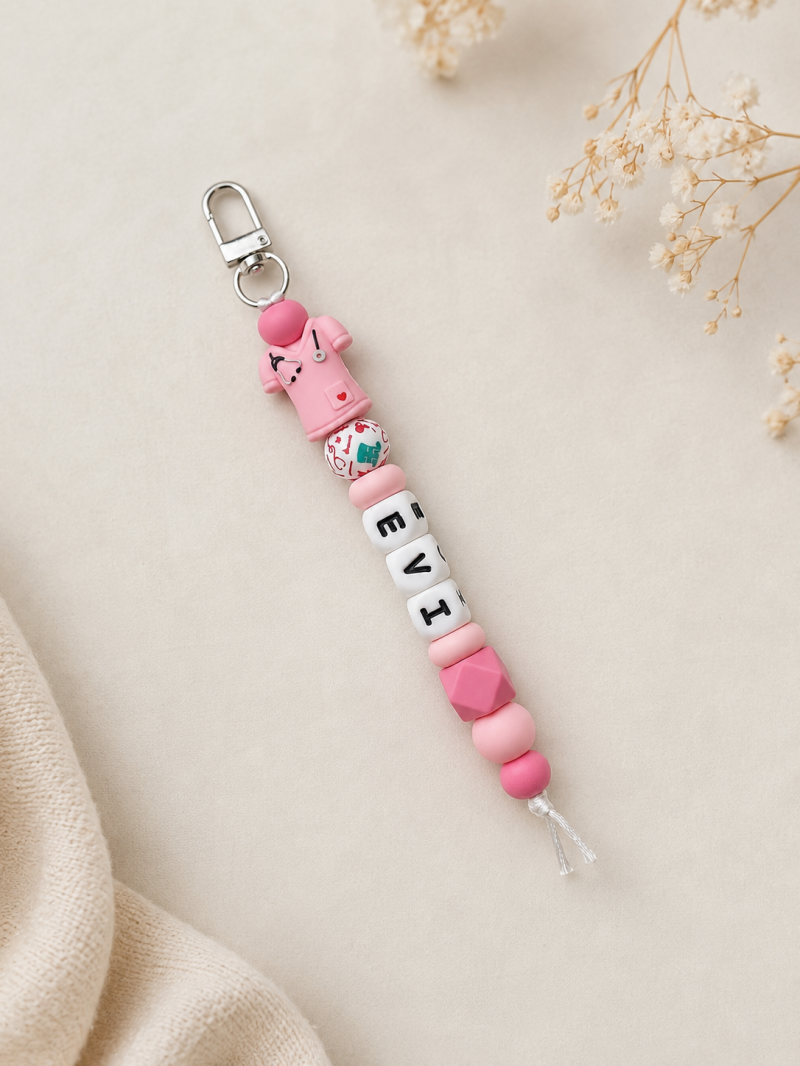 Sleutelhanger met naam ‘Care Shirt’