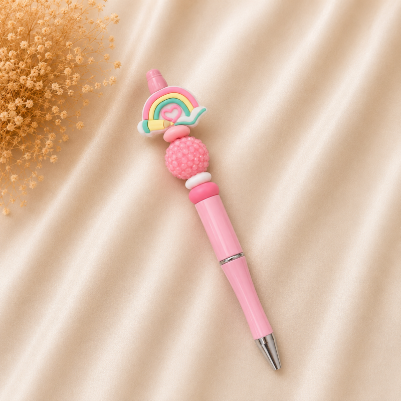 Luxe kralenpen ‘Rainbow Love’