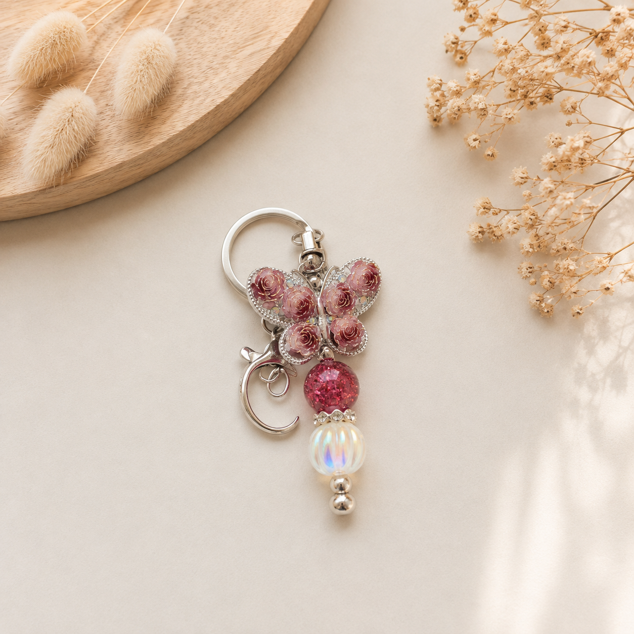 Luxe sleutelhanger ‘Butterfly Sparkle’