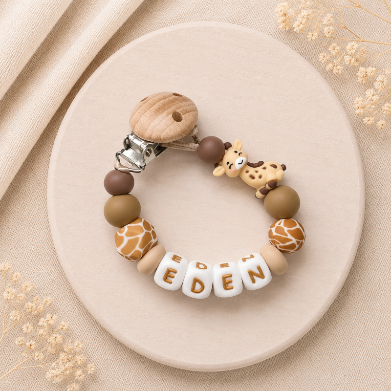 Speenkoord met naam ‘Little Giraffe’