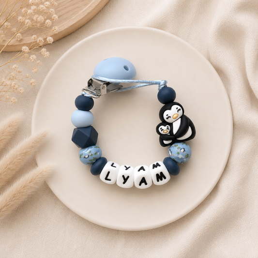 Speenkoord met naam ‘Penguin Love’