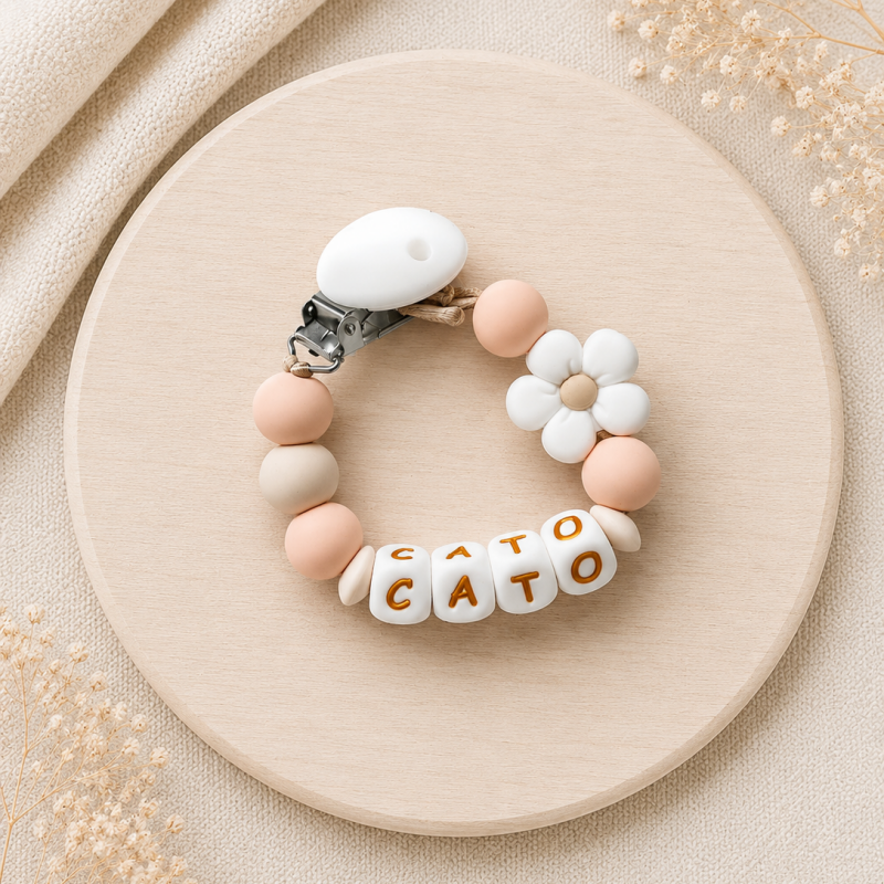 Speenkoord met naam ‘Blossom Peach’