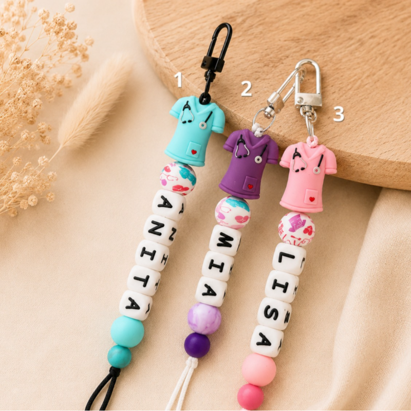 Sleutelhanger met naam ‘Care Shirt’